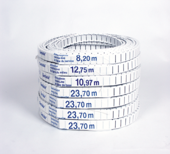 Ersatzlinie 4cm breit Grundlinie 10,97m