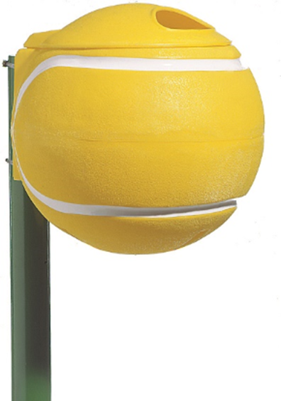 Abfallbehälter "Tennisball" gelb